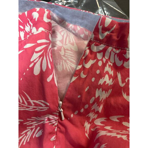 Tommy Hilfiger Women's Size 10 Pink Straight Leg Floral Comfort Summer Pants - Picture 3 of 12